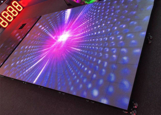 Stage DIY 3D IP31 4.81mm Dance Floor LED Display For Bar Club