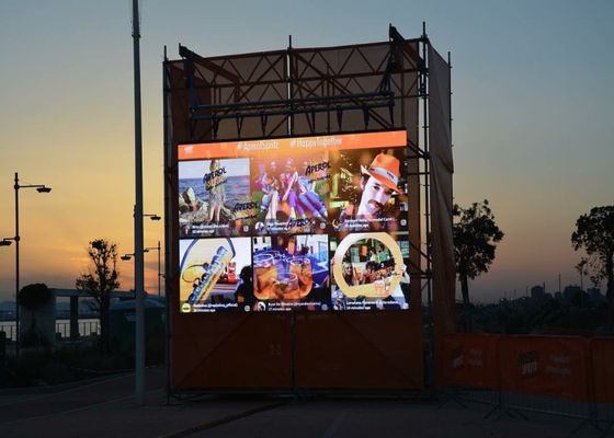 2800Hz 5000Nits Exterior Led Display , IP65 4.81mm Event Led Screens