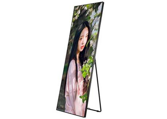 Portable 1R1G1B Digital Poster Display , SMD2121 3mm Led Poster Board