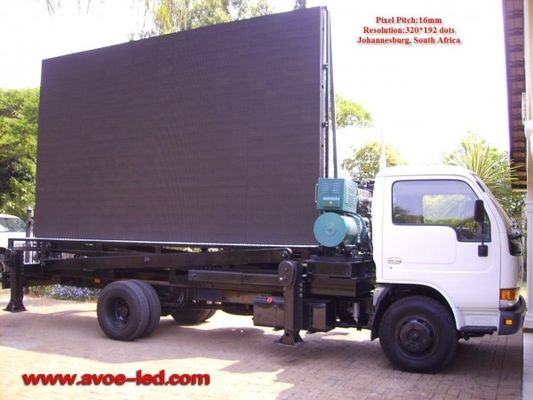 P16mm 2R1G1B Truck Mounted Led Screen CE RoHS 16mm Viewing Distance